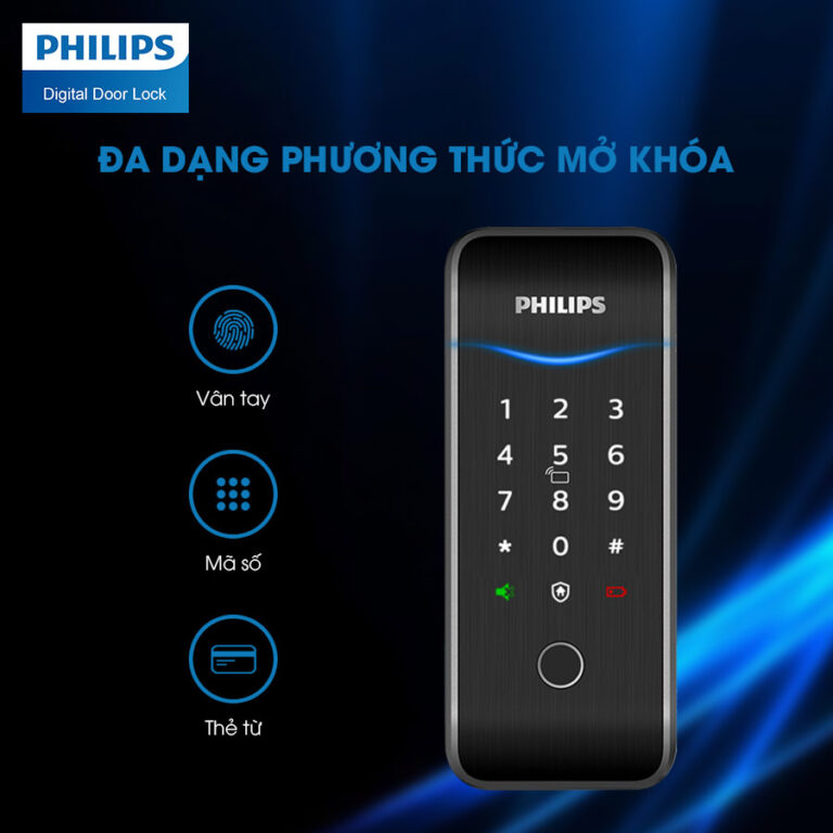 Lắp đặt khóa cửa Philips 5100-5H giá rẻ tại Hà Nội