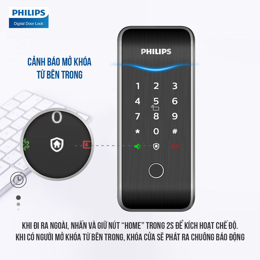 Lắp đặt khóa cửa Philips 5100-5HBKS giá rẻ ở Hà Nội
