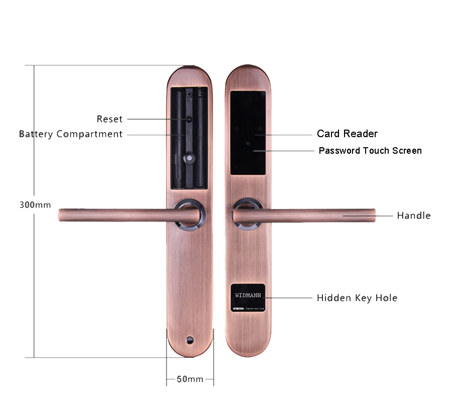 Nhận lắp đặt cửa nhôm kính điện tử Widmann AF-8811 tại Hà Nội