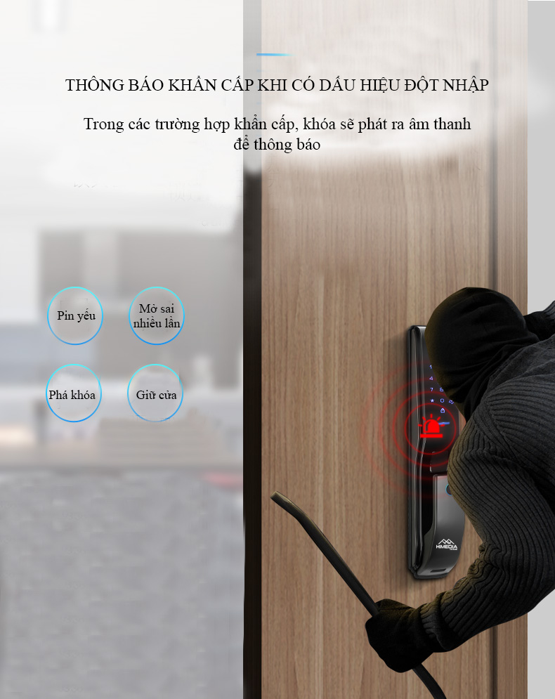 Lắp đặt Khoá cửa điện tử HIMEDIA HOME H38