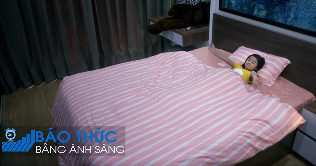 Đèn Led âm trần Downlight đổi màu AT18.BLE 60/7W báo thức bằng ánh sáng