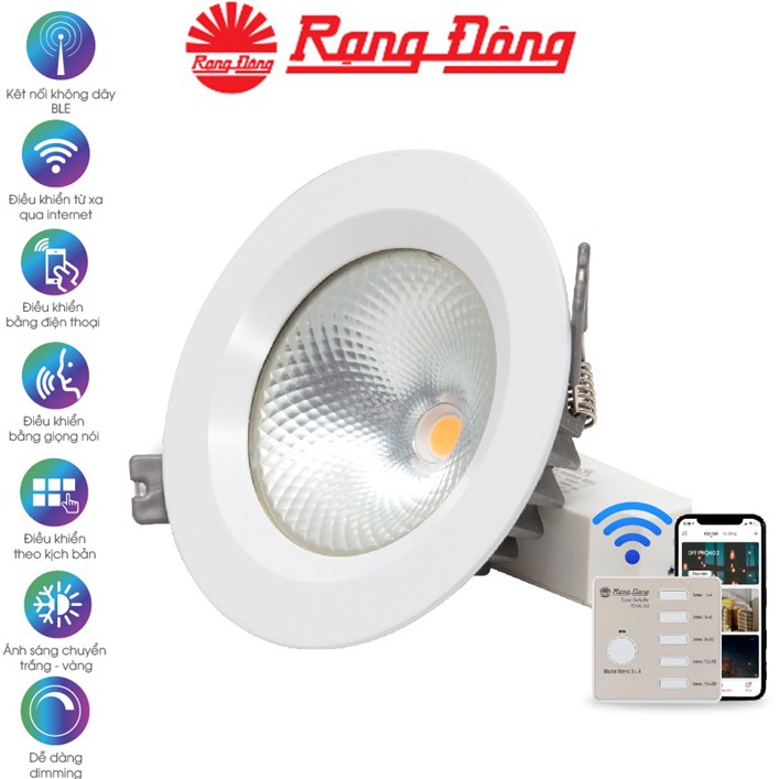 Bán Đèn LED âm trần downlight đổi màu AT14.BLE 90/9W
