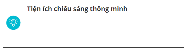 Tiện ích chiếu sáng thông minh - smarthome