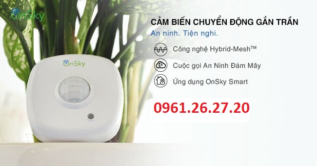 Phân phối CẢM BIẾN CHUYỂN ĐỘNG GẮN TRẦN ONSKY OS-MS-110