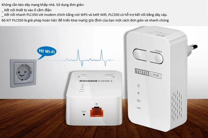 Mua Bộ mở rộng mạng qua đường điện TOTOLINK PLC350KIT ở đâu uy tín