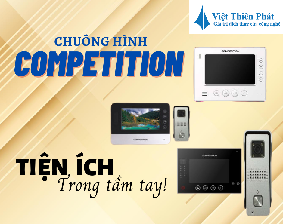 Chuông cửa màn hình COMPETTION SAC6C-CK+ MT329CCK2S1T giá rẻ tại An Ninh 365