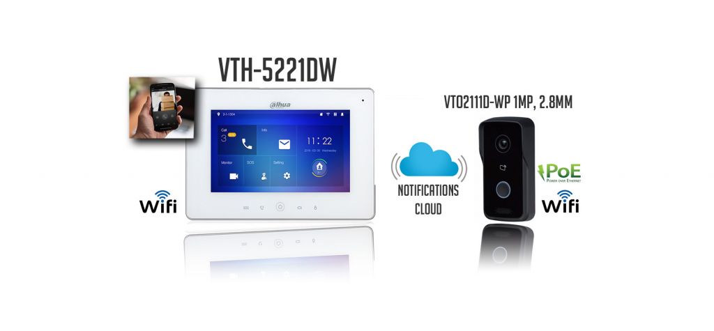 sản phẩm Màn hình chuông cửa Dahua DHI-VTH5221DW