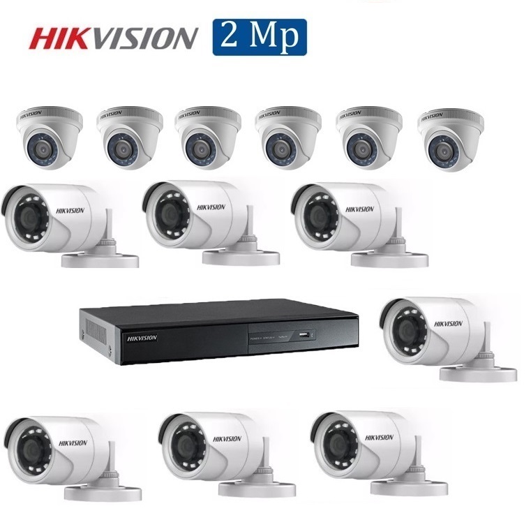 Mua, lắp đặt Bộ 13 Camera 2.0Mp Hikvision (Trong Nhà Hoặc Ngoài Trời)
