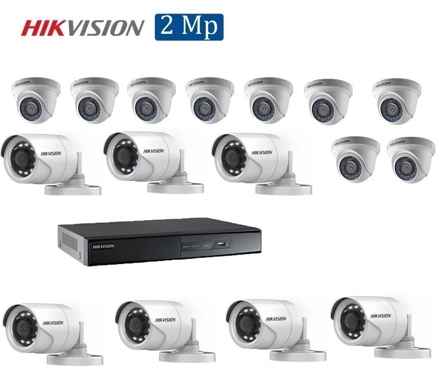 Mua, lắp đặt Bộ 16 Camera 2.0Mp Hikvision (Trong Nhà Hoặc Ngoài Trời)