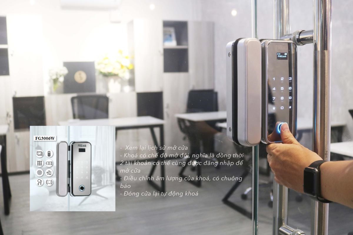 Phân phối KHÓA CỬA KÍNH VÂN TAY PHGLOCK FG3006W