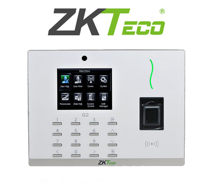 Máy chấm công vân tay và thẻ ZKTECO G2 chính hãng
