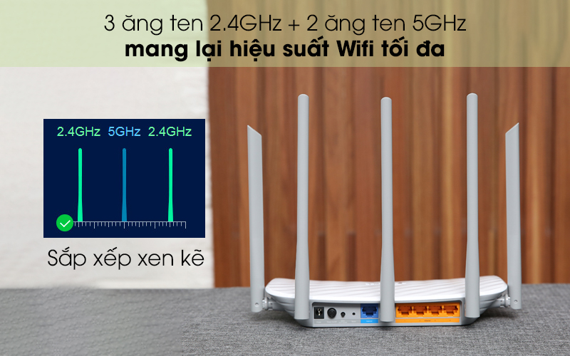 Đại lý phân phối BỘ PHÁT WIFI TP-LINK AC1350 (ARCHER C60)