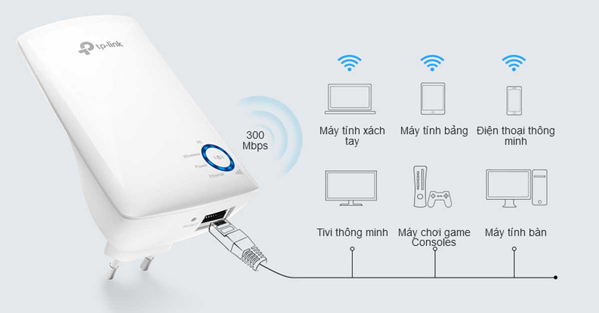 Đại lý phân phối BỘ KÍCH SÓNG WIFI TP-LINK TL-WA850RE