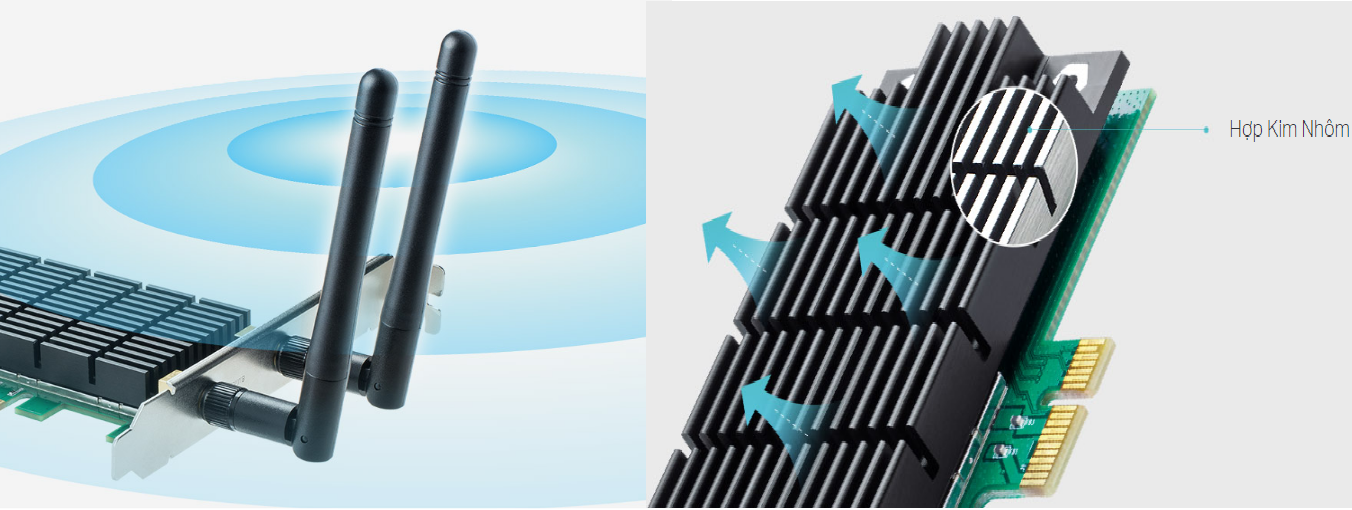 BỘ CHUYỂN ĐỔI WI-FI PCI EXPRESS AC1200 (ARCHER T4E) chính hãng giá rẻ