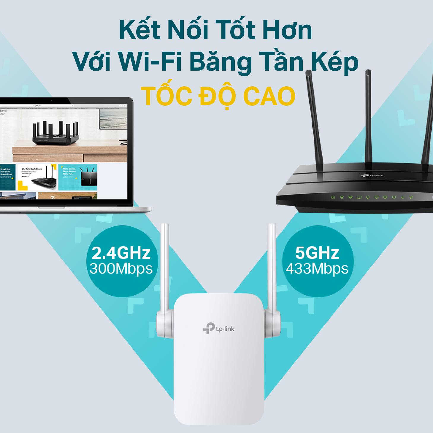 Phân phối BỘ KÍCH SÓNG WIFI TP-LINK AC750 (RE205)