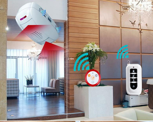 Báo khách hai chiều không dây dùng cho cửa hàng, siêu thị KERUI KR-M55