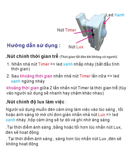 Công tắc cảm ứng chuyển động hồng ngoại TPE SL02