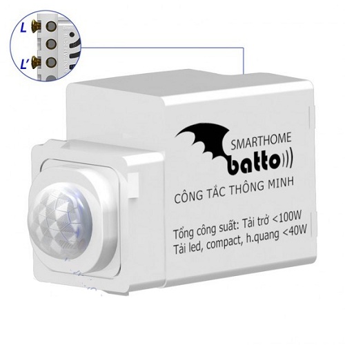 Công tắc cảm biến chuyển động hồng ngoại BATTO BTX-2C-PIRV1