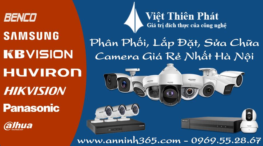 Phân phối - Lắp đặt camera giá rẻ tại Hà Nội