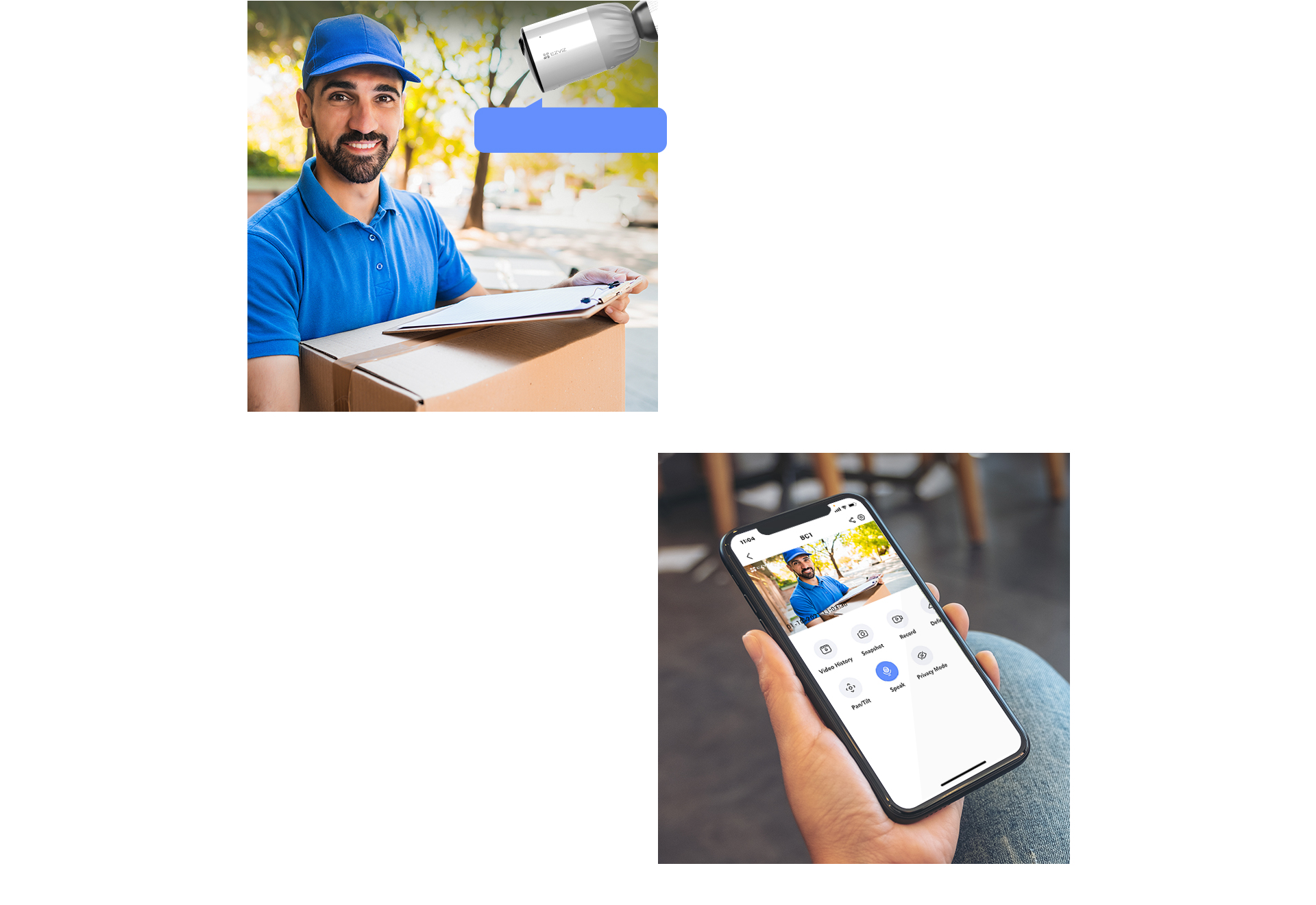 Camera Ezviz BC1C-B3 thông báo bằng giọng nói