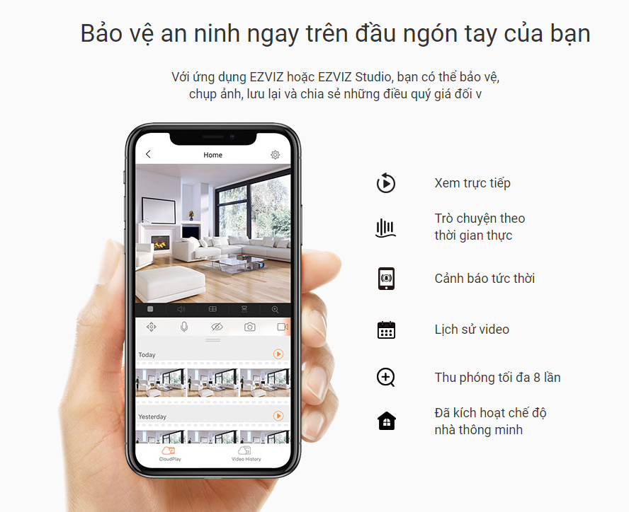 Lắp đặt Camera thân wifi Ezviz C3X chính hãng giá tốt nhất Hà Nội