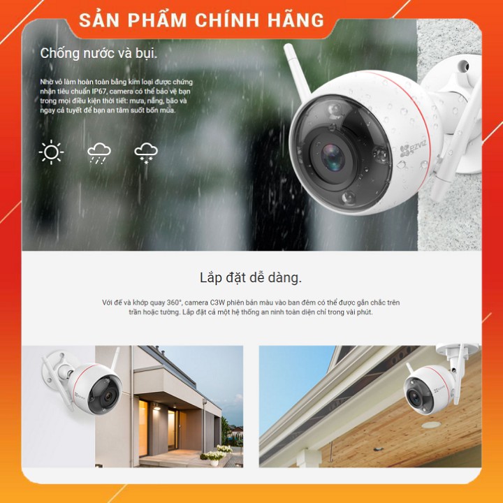 Mua bán Camera IP EZVIZ C3W (CS-CV310-A0-3C2WFRL Full Color giá rẻ