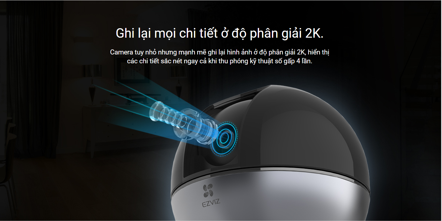 Lắp đặt Camera Ezviz CS-C6W IP Wifi 4MP Ezviz C6W giá rẻ tại Hà Nội