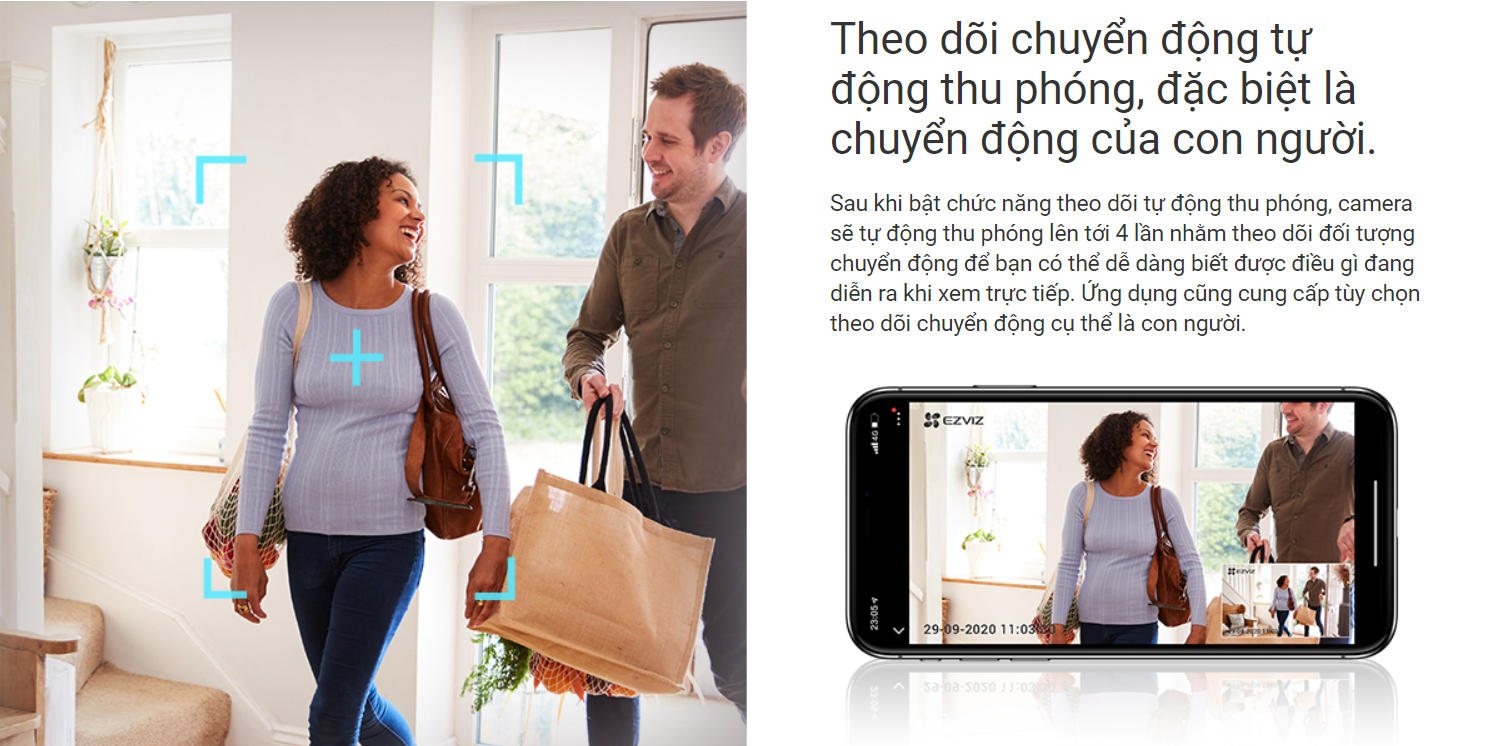 Dịch vụ lắp Camera Wifi Ezviz C6W tại Hà Nội