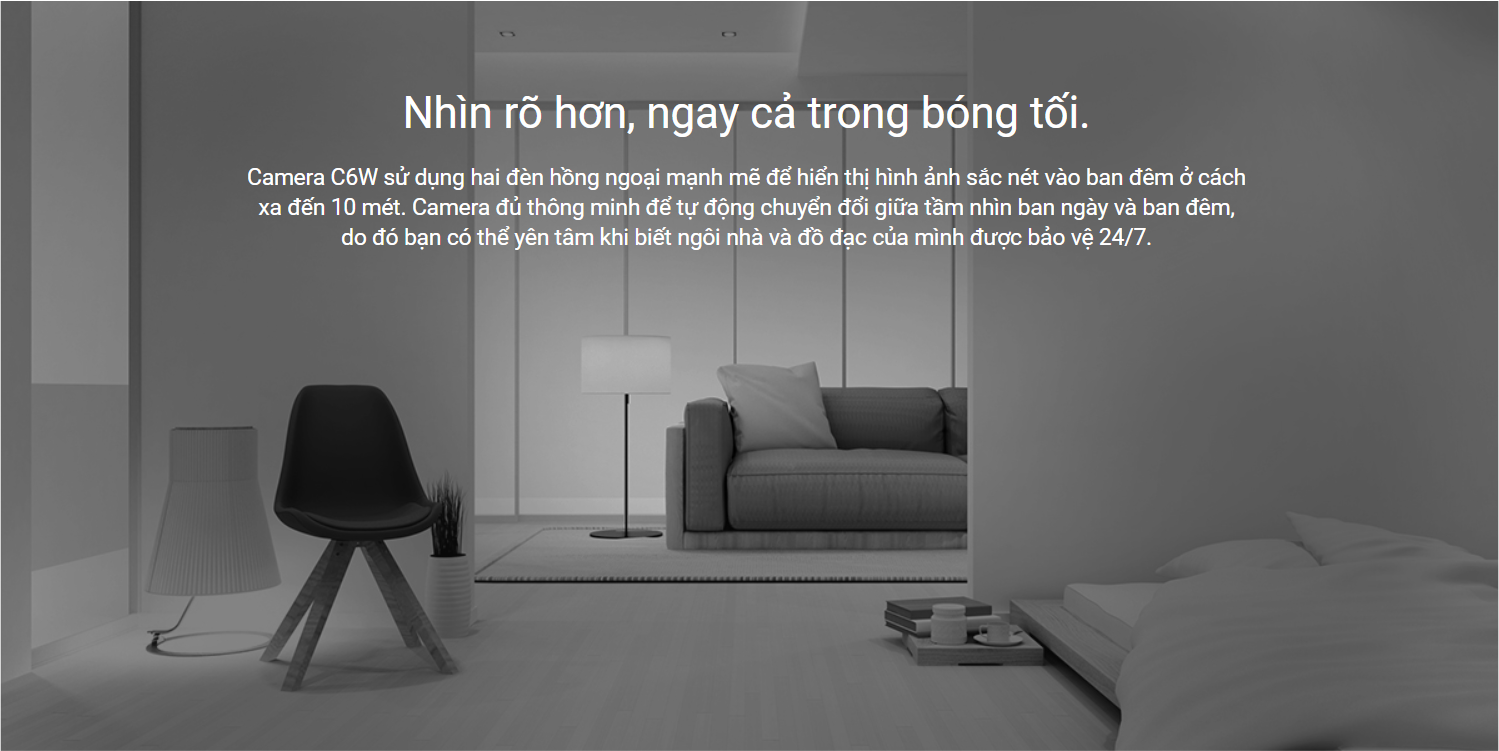 Địa chỉ bán Camera Wifi Ezviz C6W hồng ngoại