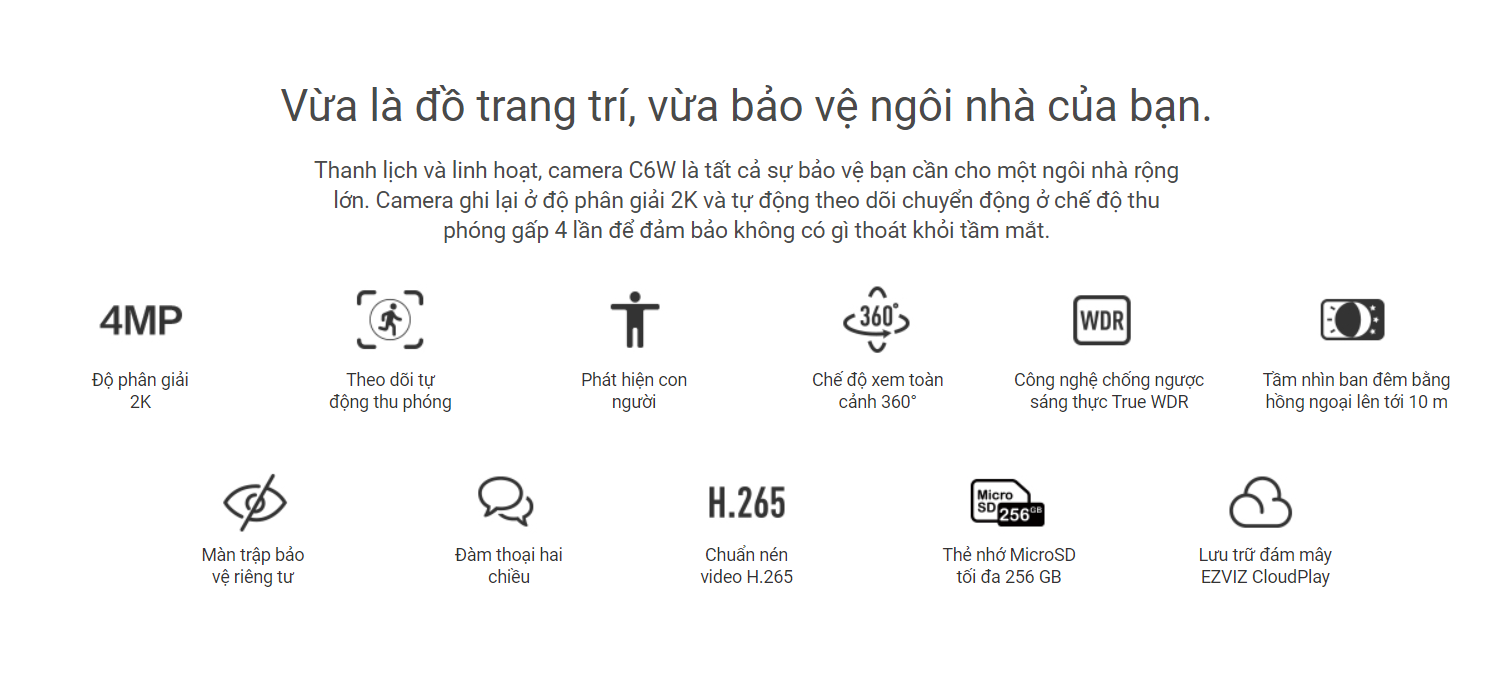 Sửa chữa Camera Ezviz CS-C6W IP Wifi 4MP Ezviz C6W tại Hà Nội