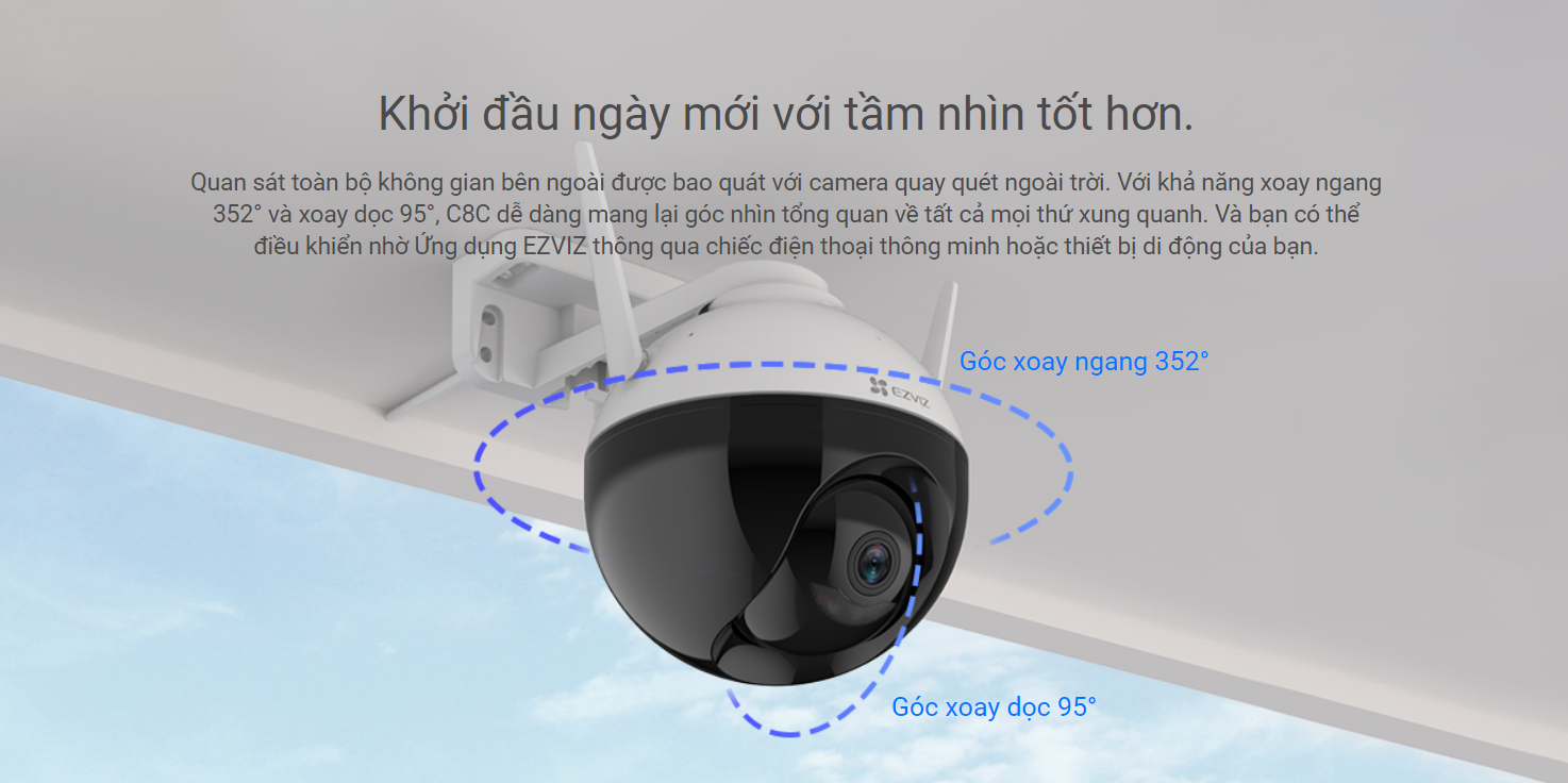 Camera Wifi Ezviz C8C tầm nhìn tốt