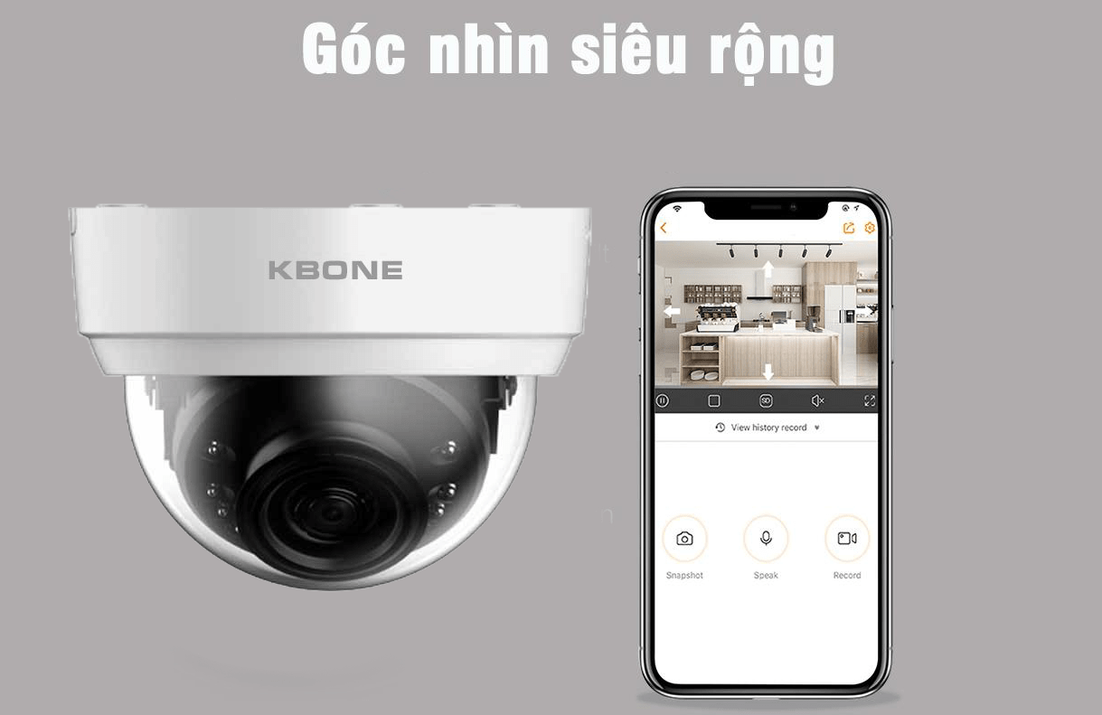 Nơi bán CAMERA IP WIFI DOME 4.0MP KBONE KN-4002WN giá rẻ