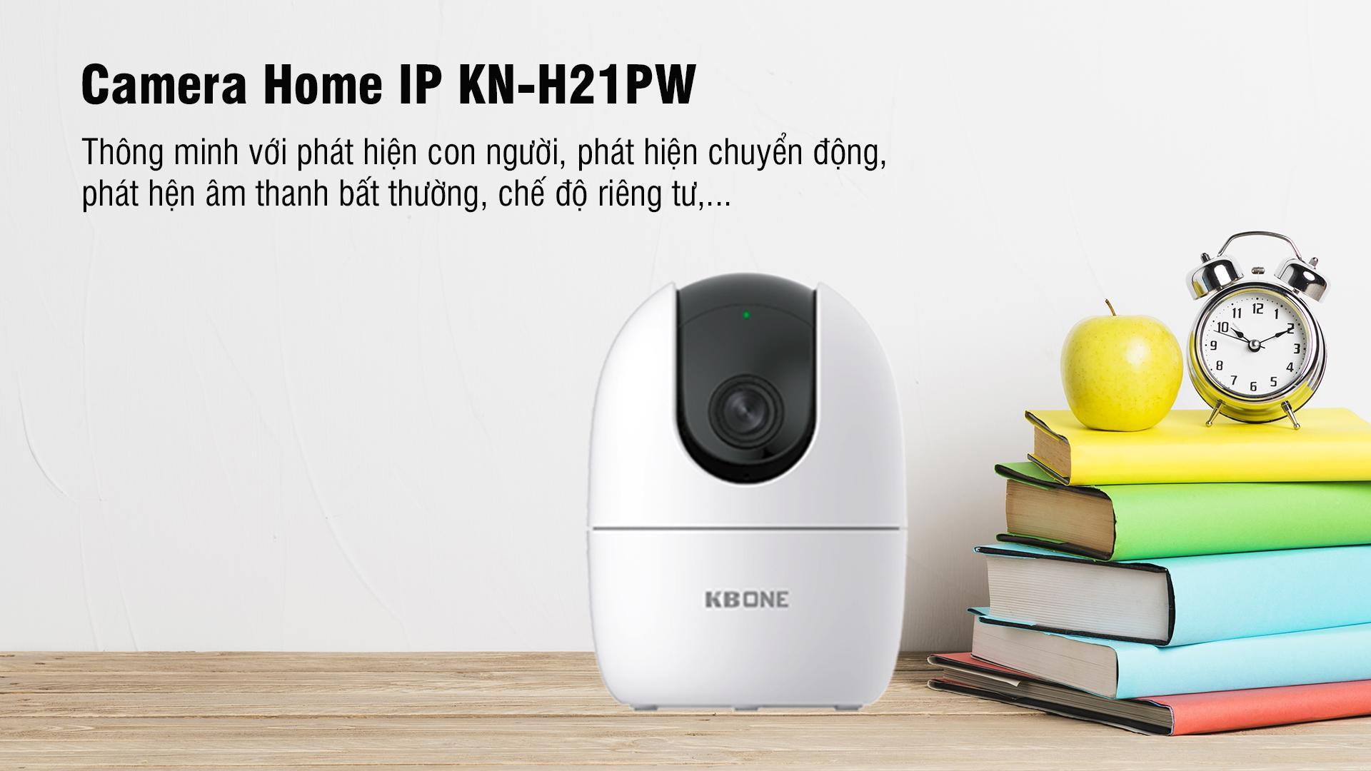 phân phối , lắp đặt CAMERA IP WIFI KBONE KN-H21PW 