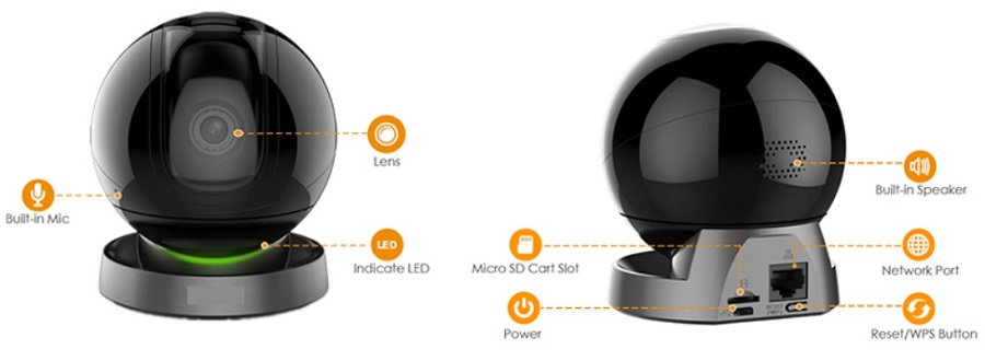 CAMERA IP WIFI 2MP KBONE KN-H22PW chính hãng giá rẻ