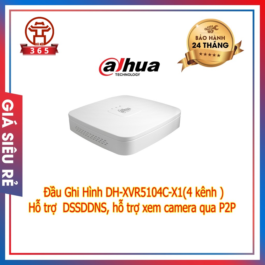 ĐẦU GHI HÌNH 4 KÊNH DAHUA DH-XVR5104C-X1 chính hãng giá rẻ