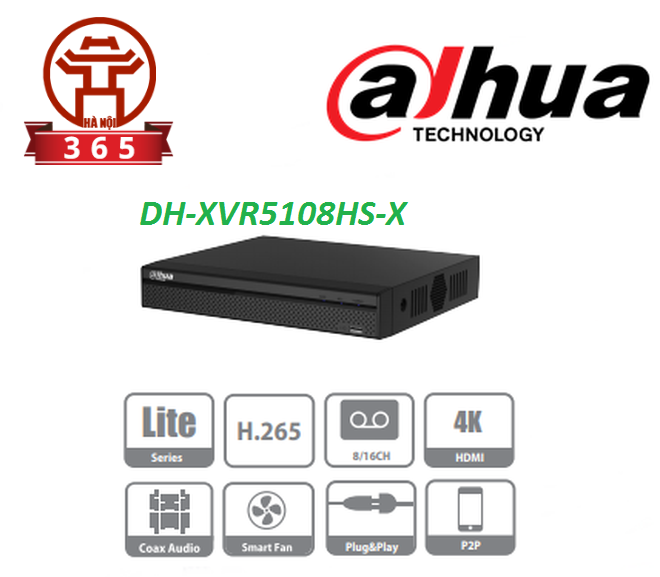 Phân phối ĐẦU GHI 8 KÊNH DAHUA DH-XVR5108HS-X