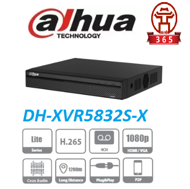 Phân phối ĐẦU GHI HÌNH 32 KÊNH DAHUA DH-XVR5832S-X