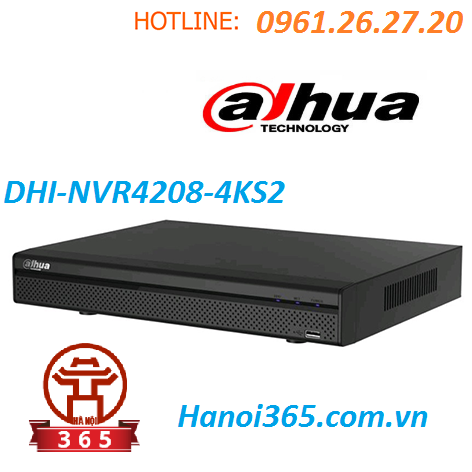 Phân phối ĐẦU GHI HÌNH 8 KÊNH DAHUA DHI-NVR4208-4KS2