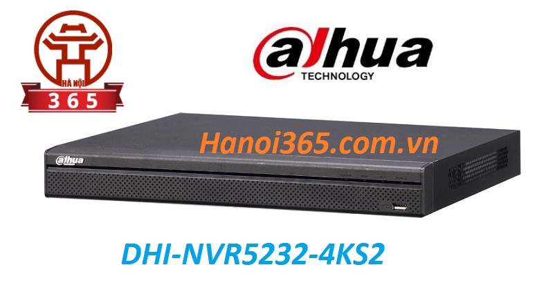 Phân phối ĐẦU GHI HÌNH 32 KÊNH DAHUA DHI-NVR5232-4KS2v