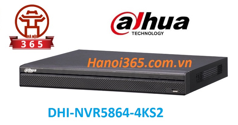 Phân phối ĐẦU GHI HÌNH 64 KÊNH DAHUA DHI-NVR5864-4KS2