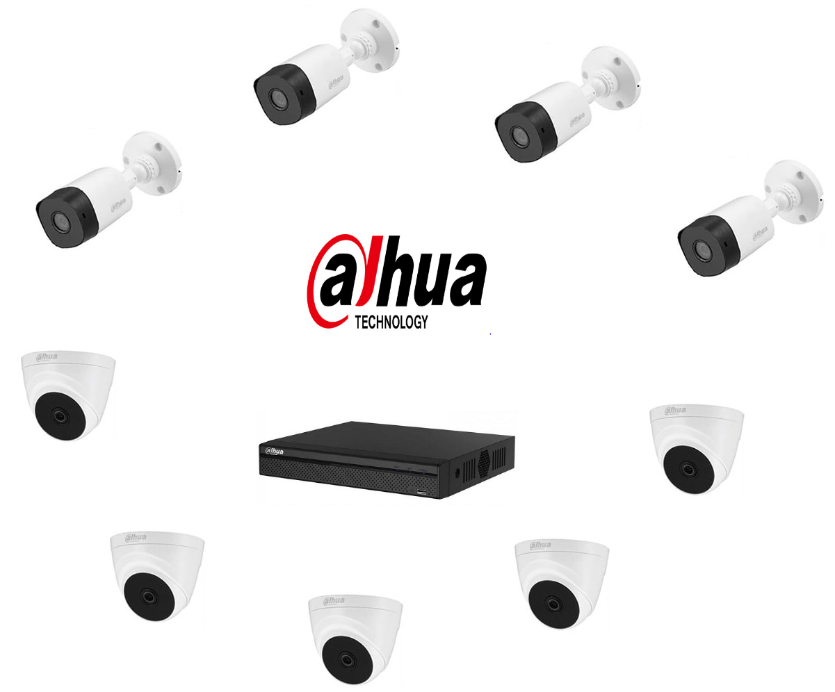 BỘ 9 CAMERA 2.0MP DAHUA (TRONG NHÀ HOẶC NGOÀI TRỜI) chính hãng giá rẻ