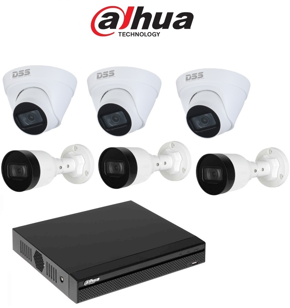 Bán BỘ 6 CAMERA IP 4.0MP DAHUA (TRONG NHÀ HOẶC NGOÀI TRỜI) giá rẻ