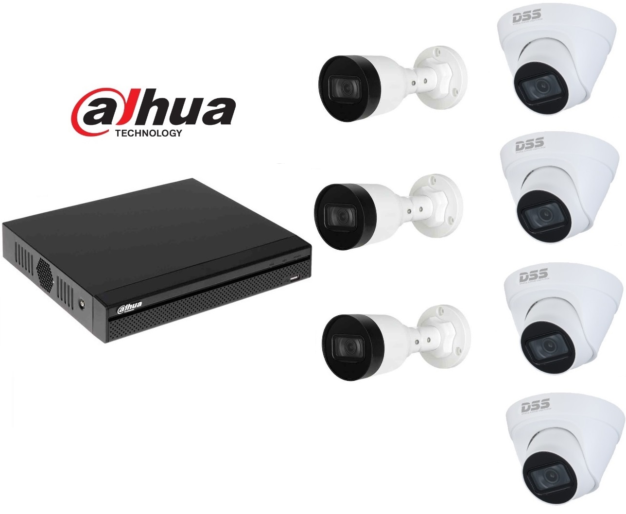 Bán BỘ 7 CAMERA IP 4.0MP DAHUA (TRONG NHÀ HOẶC NGOÀI TRỜI) giá rẻ