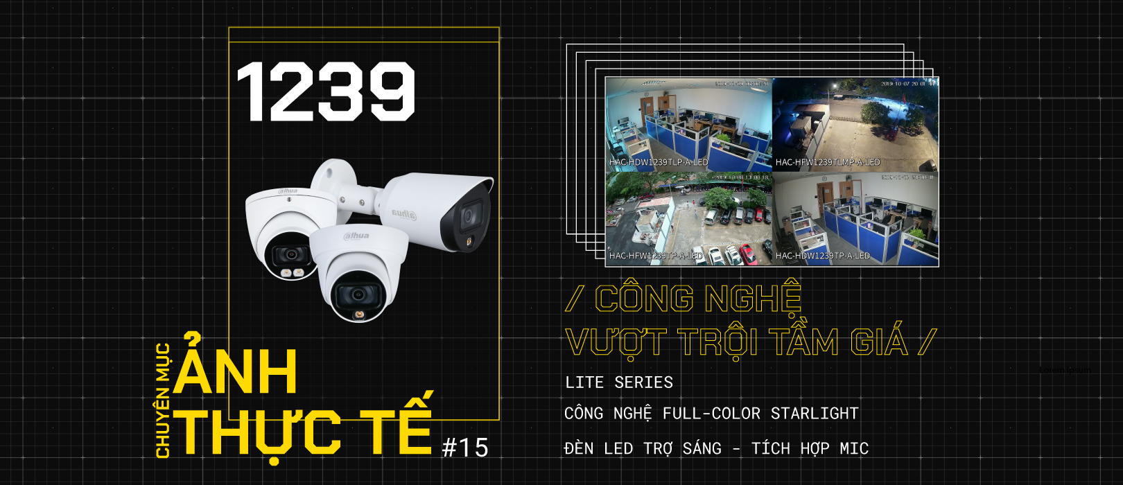 Lắp đặt CAMERA HDCVI 2MP FULL COLOR DAHUA DH-HAC-HFW1239TP-A-LED giá rẻ