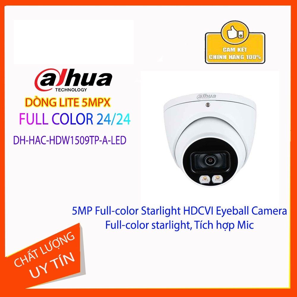 Bán CAMERA DAHUA DH-HAC-HDW1509TP-A-LED giá rẻ