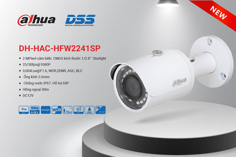 Bán CAMERA HDCVI DAHUA DH-HAC-HFW2241SP giá rẻ