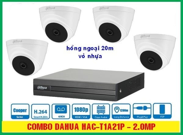 CAMERA HDCVI COOPER 2MP DAHUA HAC-T1A21P chính hãng giá rẻ