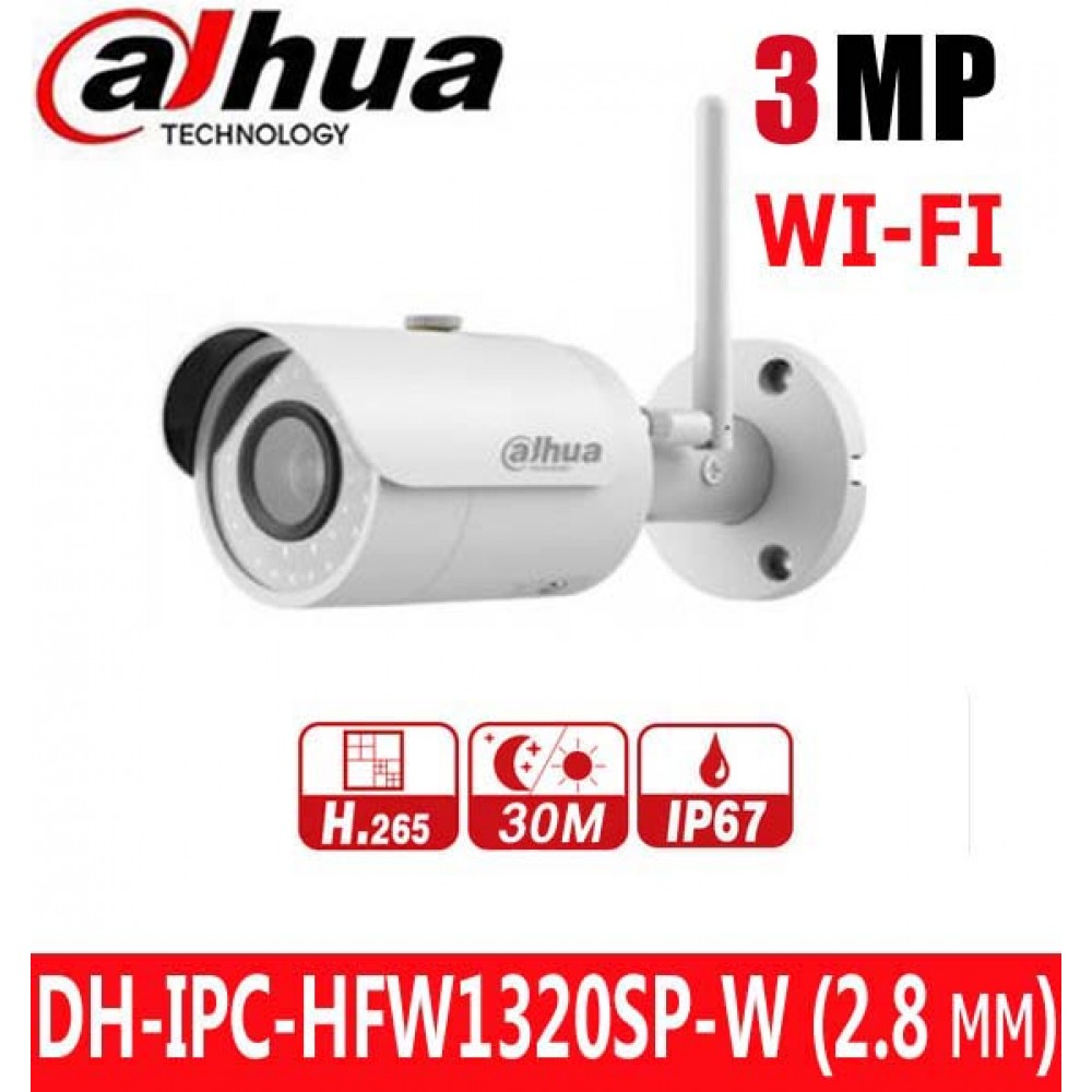 Phân phối CAMERA IP WIFI 3.0MP DAHUA DH-IPC-HFW1320SP-W