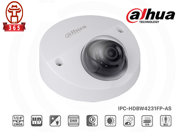 Phân phối CAMERA IP DOME 2.0MP DAHUA DH-IPC-HDBW4231FP-AS