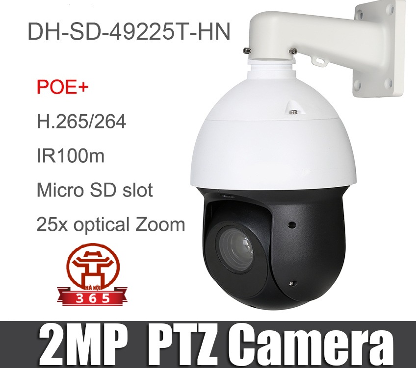 Phân phối CAMERA IP DOME 2.0MP DAHUA DH-SD49225T-HN